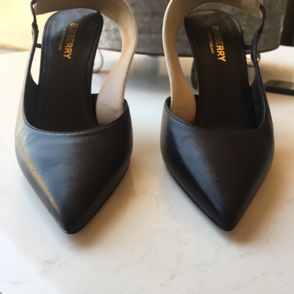 Burberry 🌸 Maria Leather Slingbacks - Picture 6 of 9